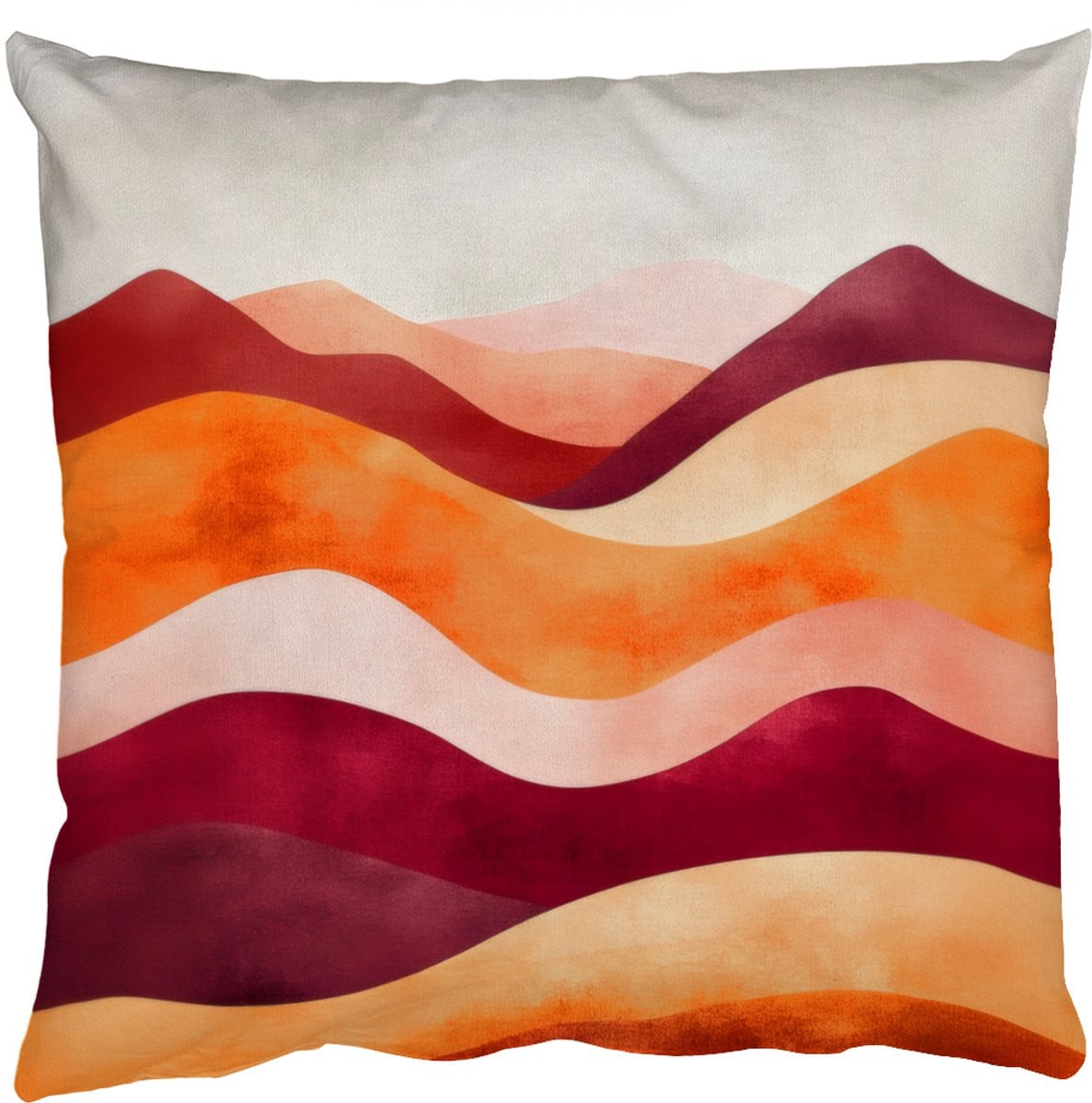 PillowMonkey Sierenkussen Abstract Landschap Golven - 60 x 60 cm