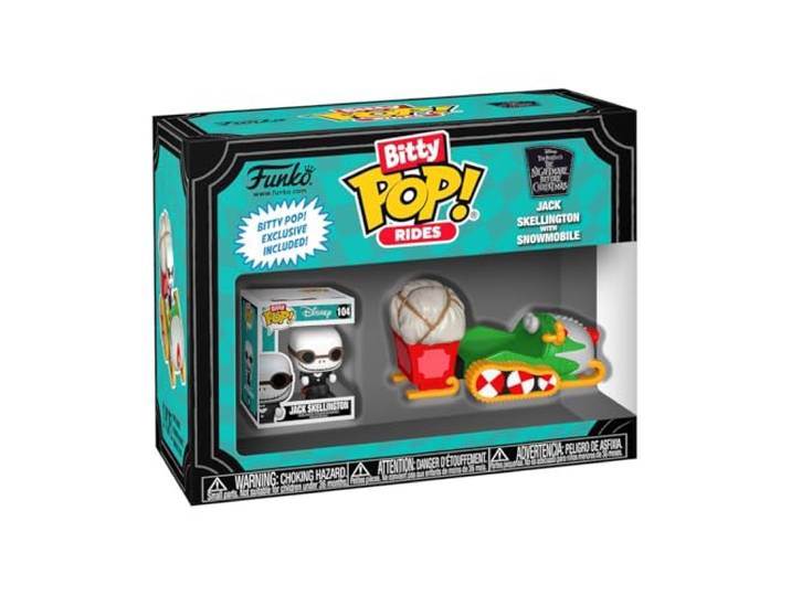 The Nightmare Before Christmas Jack Skellington with Snowmobile (Bitty Pop! Ride) vinylfiguur Funko Pop! standaard
