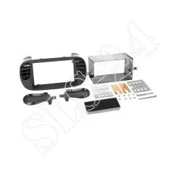 Fiat 500 (312) 06/2007 Doppel-DIN Einbauset Radioblende Autoradio Blende 2-DI...
