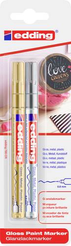 Edding 780 4-780-2-1-53-54 Lackmarker Gold, Silber 0.8 mm