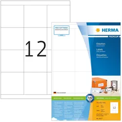 Herma, Etiketten, Etiketten