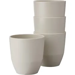 Mepal SILUETA Becher 200 ml 4er Set Nordic White