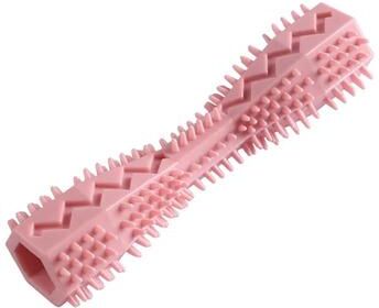 Inspired Living Dog Dental Chew Stick Treat Toy pink