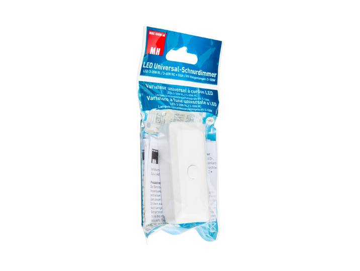 Max Hauri LED-Universal-Schnurdimmer integrierte Speicherfunktion weiss