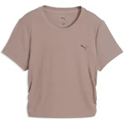 Puma, Damen, Sportshirt, W Cloudspun Rib Tee (S), Braun