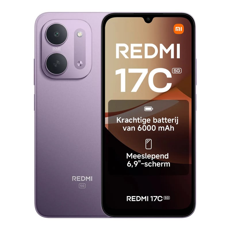 Redmi 17C 5G Smartphone Paars 4GB RAM 128GB ROM