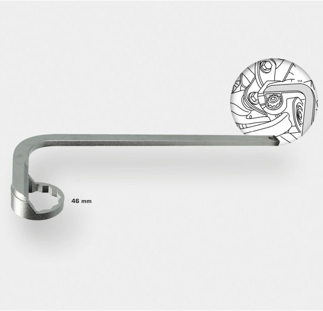Brilliant Tools Clé de filtre à huile type Haldex (BT716000)