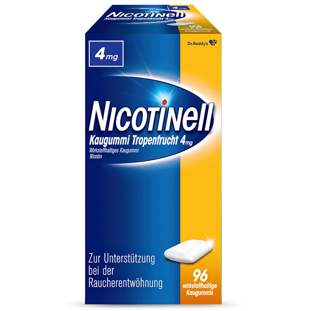 Nicotinell Kaugummi Tropenfrucht 4 mg 96 St