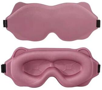 Inspired Finds 6D Block Out Light Sleep Mask With Soft Breathable Comfort For Travel & Night Sleep pink