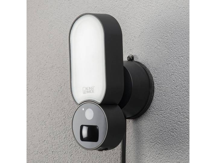 Cameralamp Smartlight 7892-750 WiFi 12V 800lm Smartlight, dimbaar, zwart, metaal, Modern