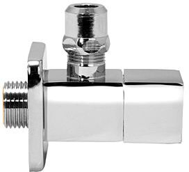 ASW Universal Design-Eckventil 108678 1/2"x10mm, kantige Bauform, Messing verchromt