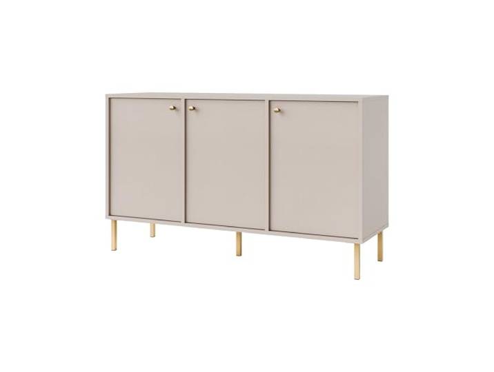 Margaret Hadas24 Kommode TIVARO 125cm mit 2 Türen, mit geraden goldene Füßen, Kaschmir, japonische Style, modernes Design