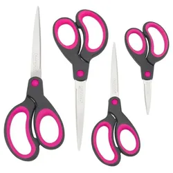 RAPESCO Scheren-Set »Soft Grip« 4 Stück pink