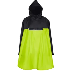 Vaude, Unisex, Velojacke, Covero Poncho II (XXL), Schwarz, Gelb, XXL