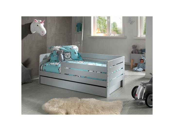 Vipack Kinder-/Juniorbett, Grau, Kiefer, 70x140 cm, Babymöbel & Kindermöbel, Kinderzimmer & Jugendzimmer, Kinderbetten, Kinderbetten & Jugendbetten