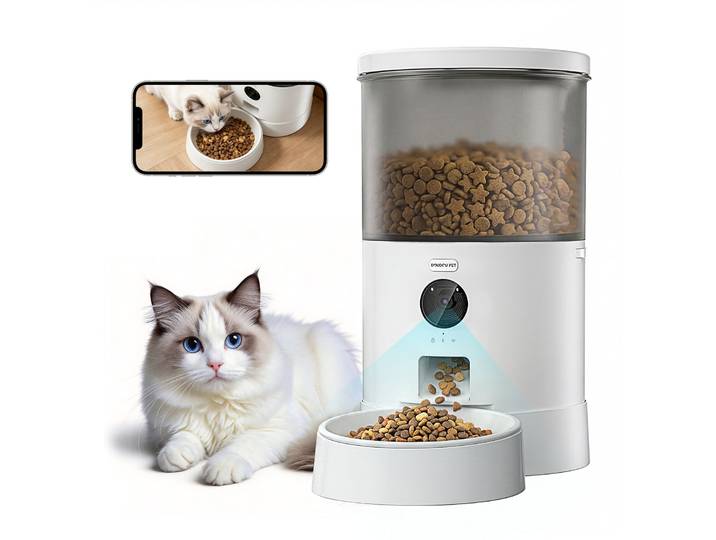 Distributeur automatique de nourriture pour animaux DOUDOU PET, sans fil, avec aspiration automatique, contrôle intelligent, pour chats et chiens, nourriture sèche.