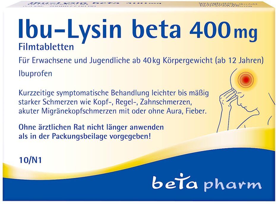 Ibu-lysin Beta 400 mg Filmtabletten