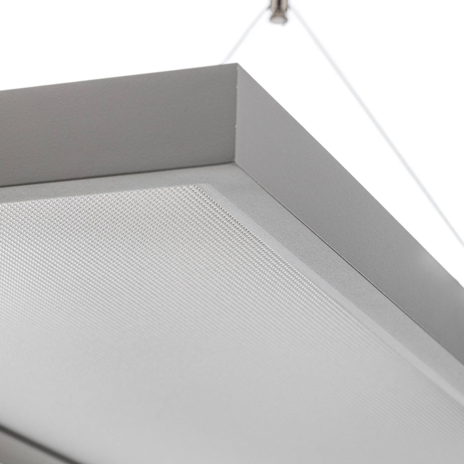Hängelampe Dorean Arcchio, dimmbar, alu / grau / zink, für Arbeitszimmer / Büro, Metall, Modern