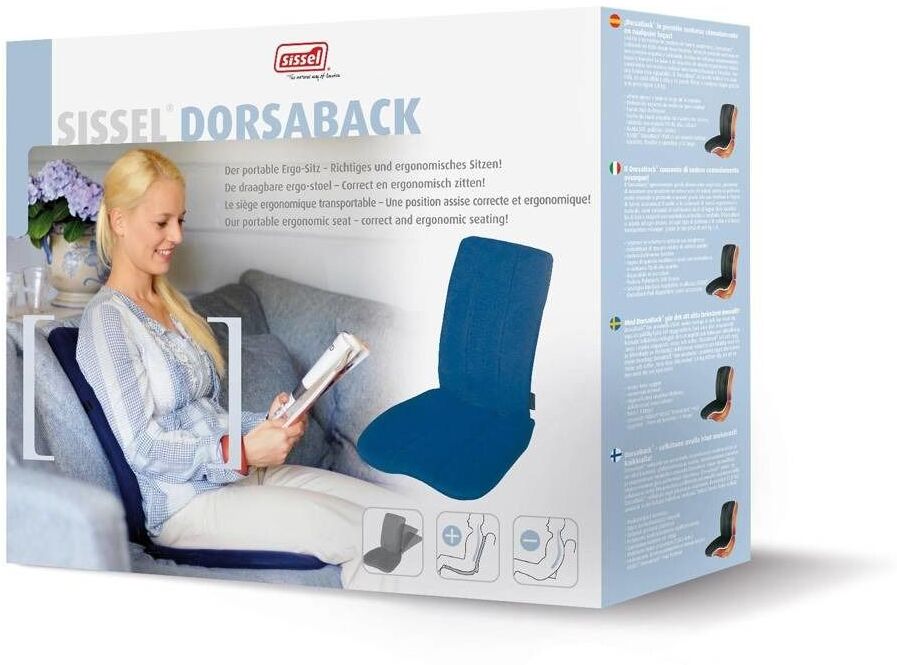 Sissel Dorsaback Zonder Pad Rugsteun + Zitting Grijs 1 St Kissen