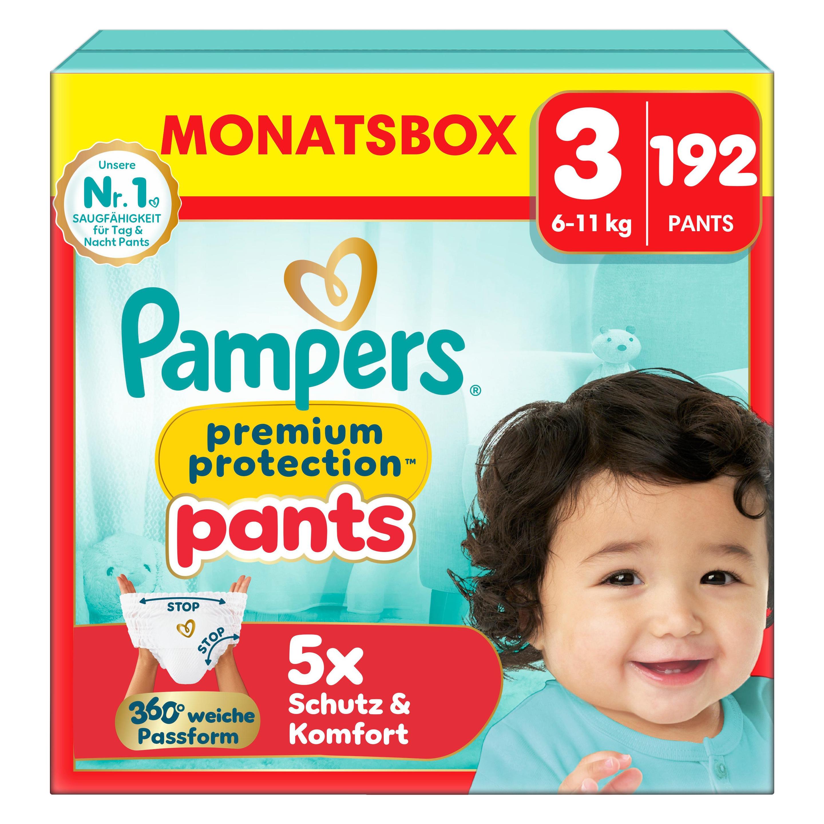 Pampers Premium Protection Pants (Gr. 3, Monatsbox, 192 Stk.) (8700216679435)