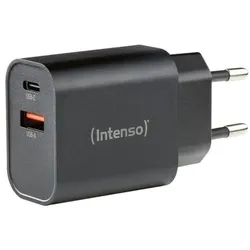 Intenso Schnelllladegerät W30AC USB-C + USB-A 30 W schwarz, 2.6x4.1x8 cm