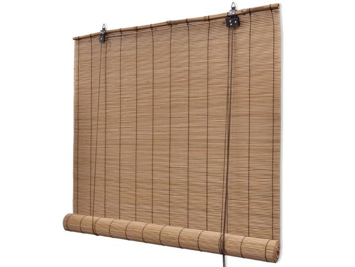 Store roulant en bambou marron 120x160 cm, stores en bambou naturel, stores en bois tressé brun, filtration de la lumière et contrôle de l'intimité pour la maison et le bureau