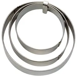 Städter Terrassen Ausstecher Ring glatt Set 3-teilig