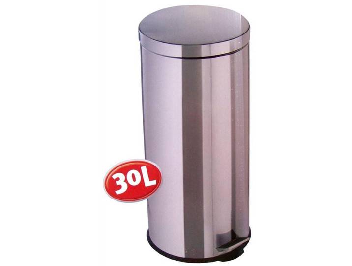 Pedaalemmer 30L - Prullenbak - RVS - Zilver