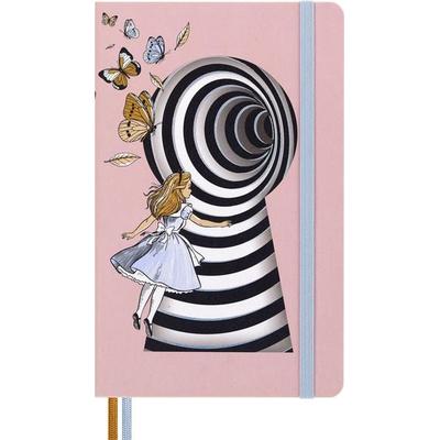 Moleskine Alice im Wunderland Notizbuch limitierte Ausgabe, L/A5, liniert, fester Einband, Notizbuch von , Moleskine