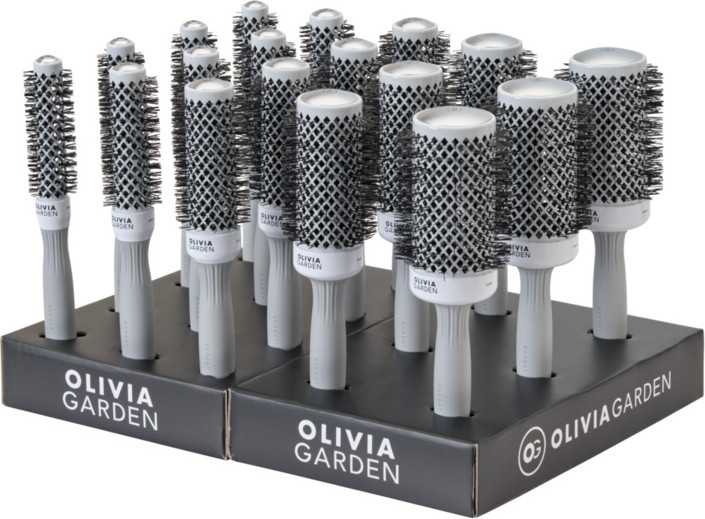 Olivia Garden Expert Blowout Shine 18er White & Grey Display B-2503