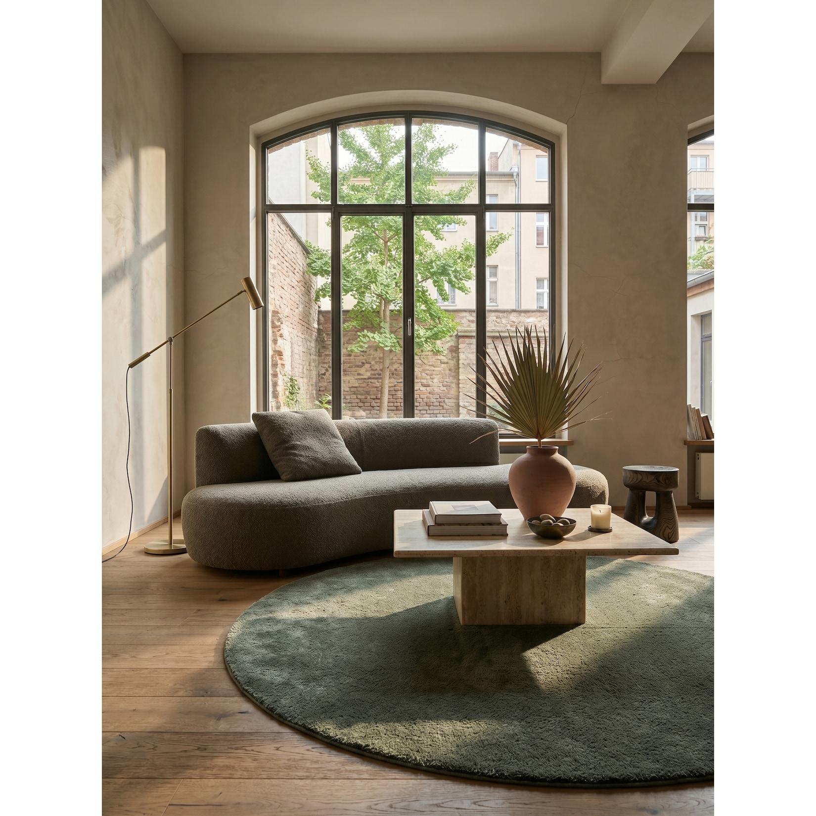 Teppich Antirutsch Waldgrün 160x160 cm - ALDAN Kadima Design