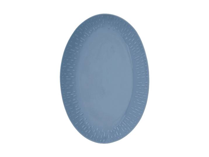 Aida Plat ovale Confetti Blueberry, 25,5x36 cm