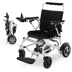 VEVOR Rollstuhl Elektrisch Faltbar, 136 kg, medizinischer Roller, 21 km Reichweite, Elektrorollstuhl, E-Rollstuhl mit tragbarem 53-cm-Sitz für Senioren & Behinderte, Leicht zu transportieren