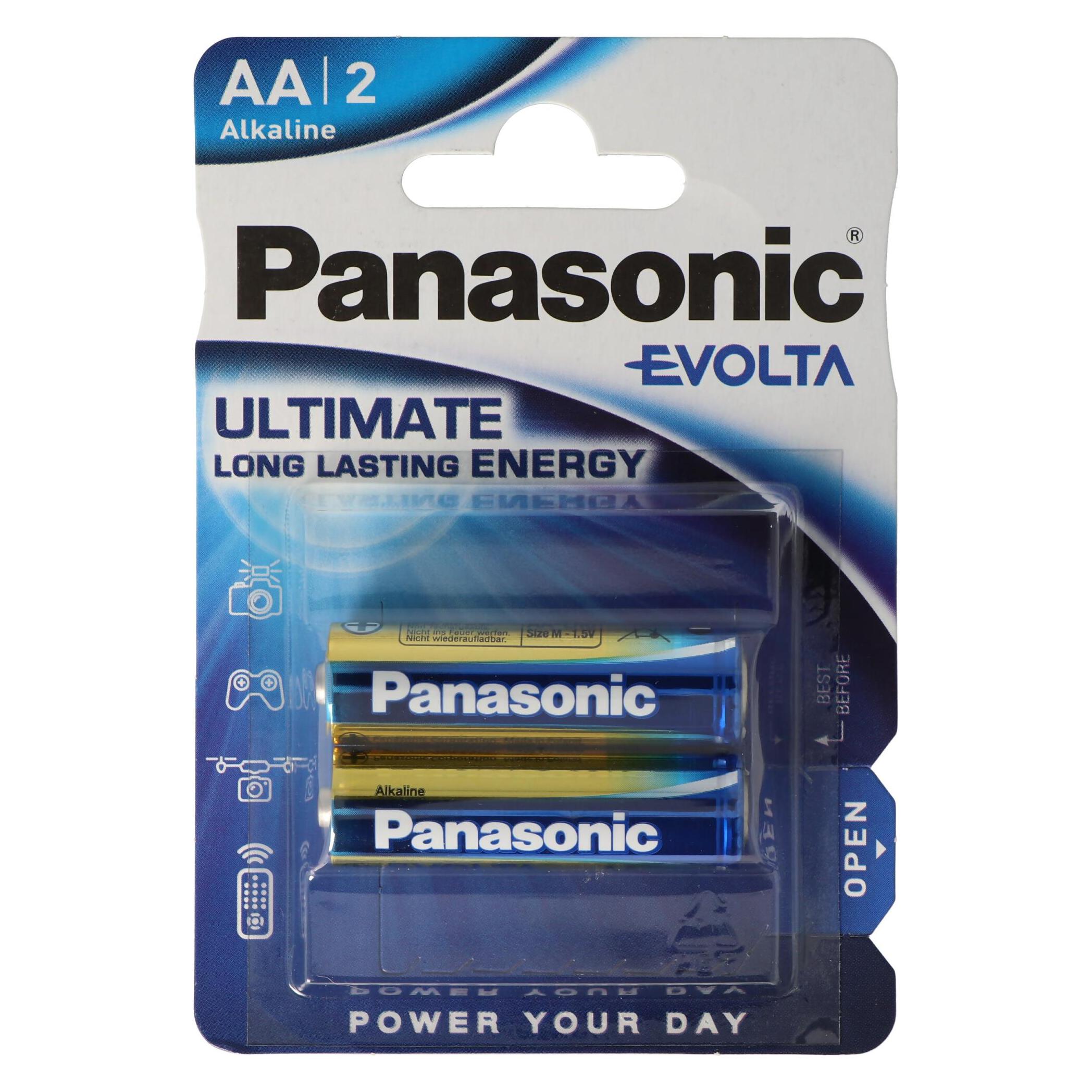 Panasonic 1x2 Evolta LR 6 Mignon (2 Stk., AA) (LR6EGE/2BP)