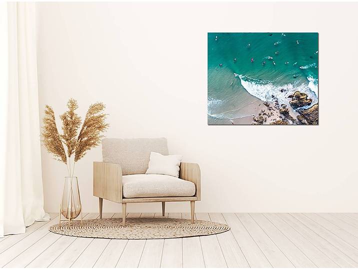 Metallbild Byron Bay Beach Dibond Aluminium, lackiert Multicolor 50 x 60cm