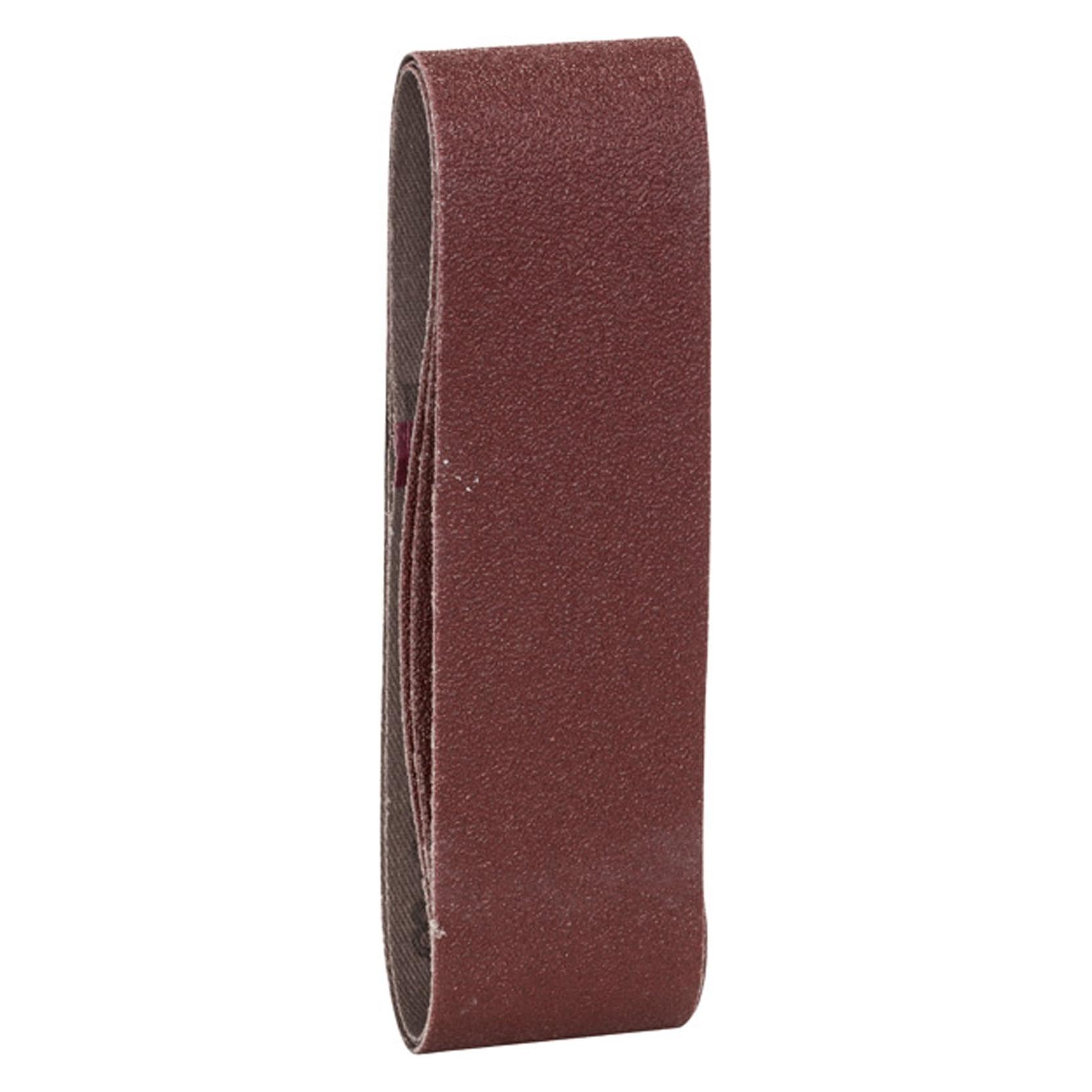 Bosch Zubehör 3tlg. Schleifband-Set für Bosch-Varioschleifer, rote Qualität K = 80 (80) (2609256183)