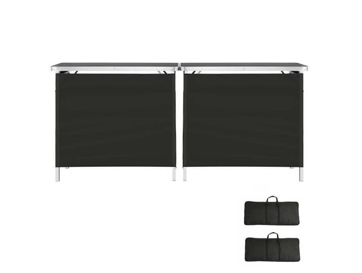 Table de bar pliable portable - DUOKU - ZG-LSZT-XLZZ - 980x385x870 mm - Sac de transport - Jupe amovible