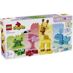 LEGO DUPLO 10472 LEGO® DUPLO® Wir Bauen Tiere; Lernspielzeug für Kleinkinder mit 8 Tierfiguren; Spielzeug zur Verbesserung der Fingerfertigkeit