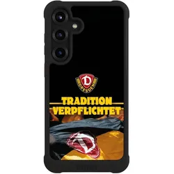 Nivocase Hülle für Samsung Galaxy S25+ Stossfeste Handyhülle NIVOmax Case Schwarz Fanartikel SG Dynamo (Samsung Galaxy S25+), Smartphone Hülle, Schwarz