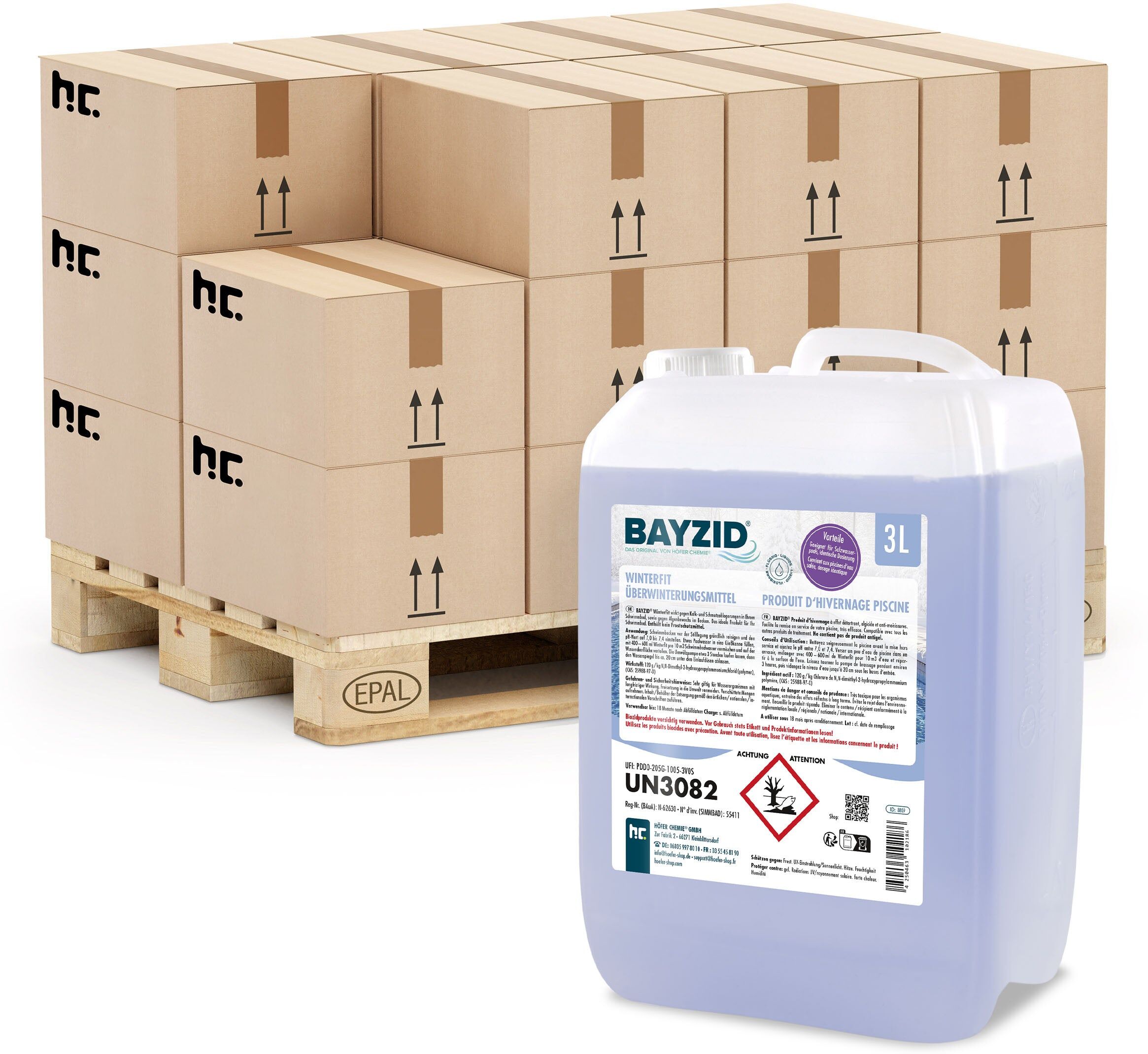 Höfer Chemie GmbH 6x 3 L Produit d'hivernage piscine