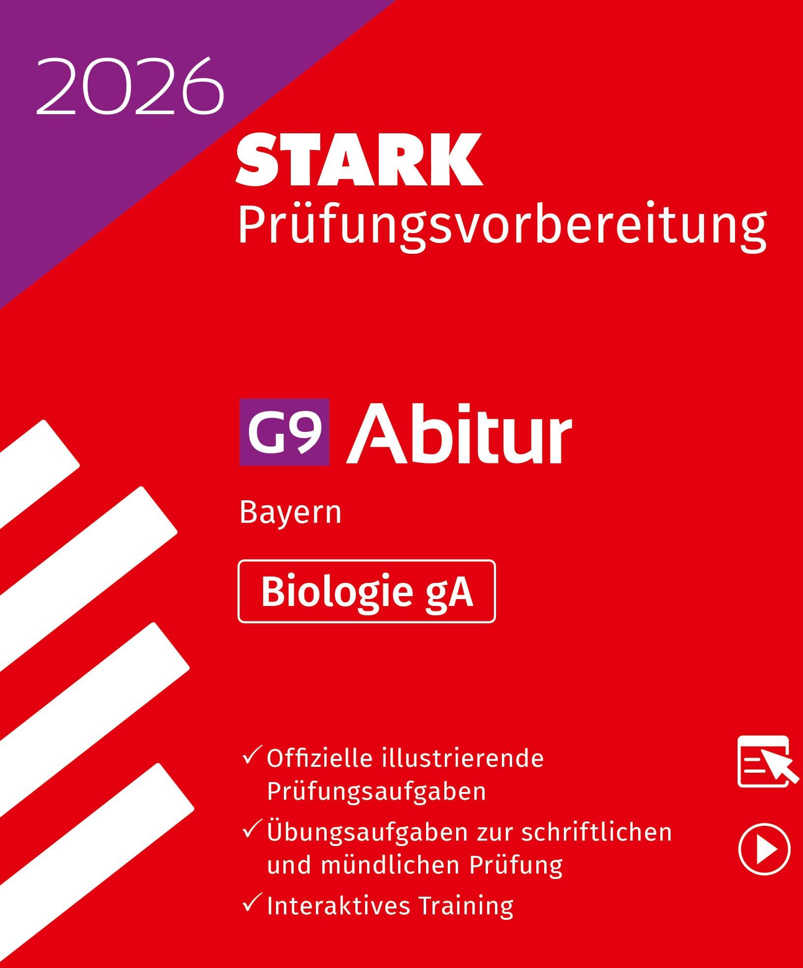STARK Biologie gA - Abitur 2026 Bayern - Prüfungsvorbereitung (Abitur-Prüfungen) - Preis vom 12.10.2026 11:37:12 h