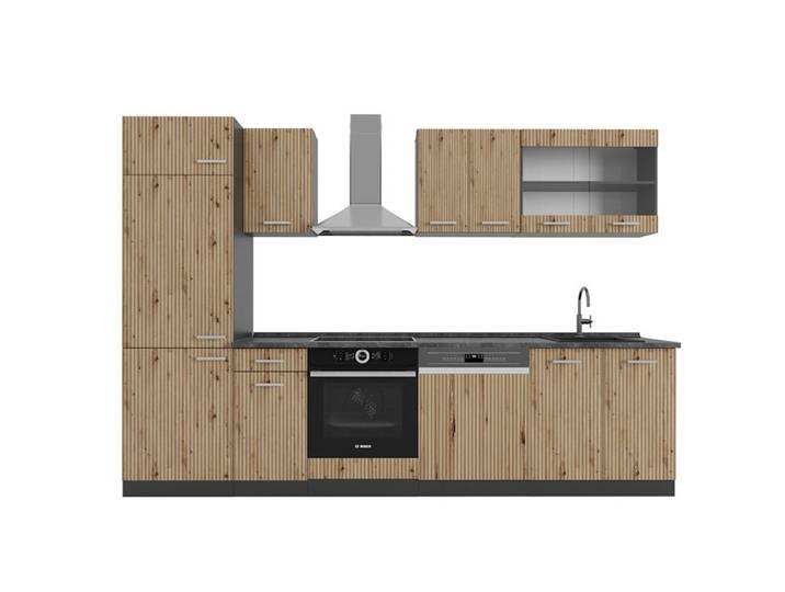 Cuisine R-Line 300cm PT Anthracite Chêne Artisan/Anthracite Vicco 48939