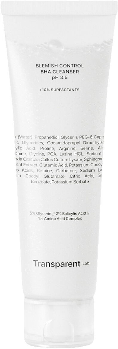 150ml Transparent Lab Blemish Control BHA Cleanser pH 3,5