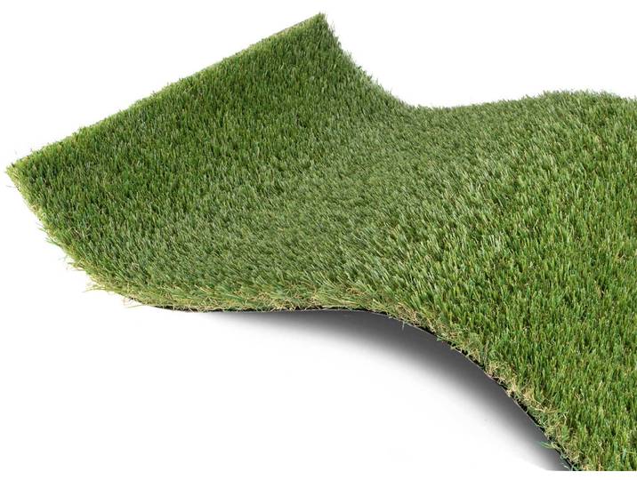 Kunstrasen MIDSOMMAR, Gesamthöhe 40 mm, Made in Netherlands , grün, B:200cm L:50cm, Polyethylen (PE), PRIMAFLOR-IDEEN IN TEXTIL, Teppiche, Kunstrasen, natürliche Optik, mit Drainagefunktion, ideal für Balkon & Terrasse