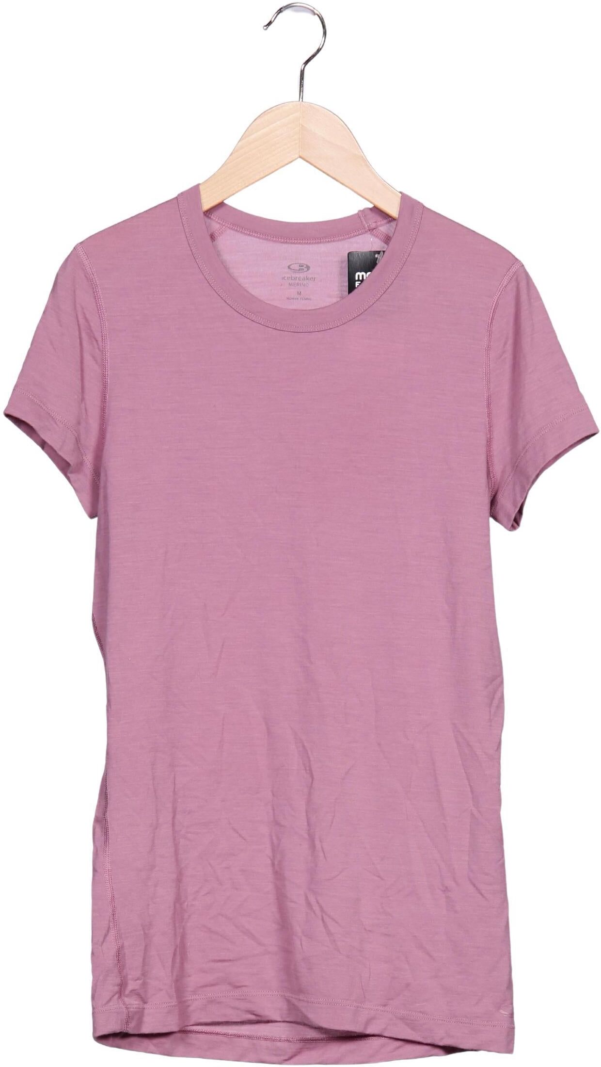 Icebreaker Damen T-Shirt, Pink, Gr. M, Wolle / Synthetik / Elasthan - Second Hand