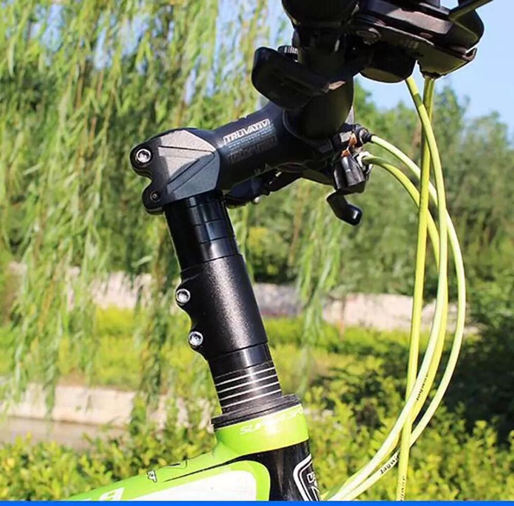 INF Extension de Potence de Fourche de Vélo - Rehausseur de Guidon Réglable Le noir