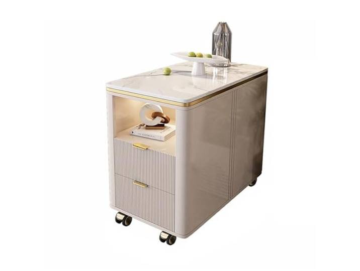 FZL02068LM Ecklager Sofa-Sideboard, Leichter, luxuriöser Aufbewahrungsschrank aus Schiefer