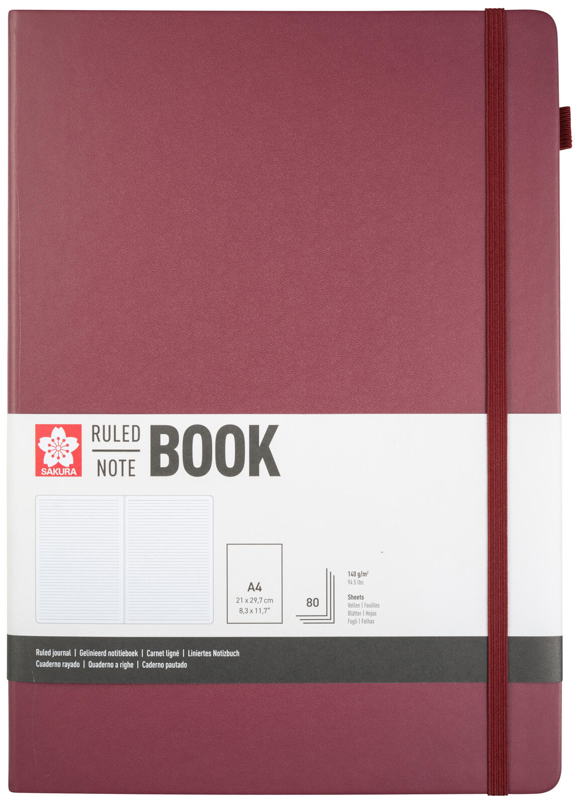 Sakura Notizbuch, liniert, 160 Seiten, DIN A4 94146705