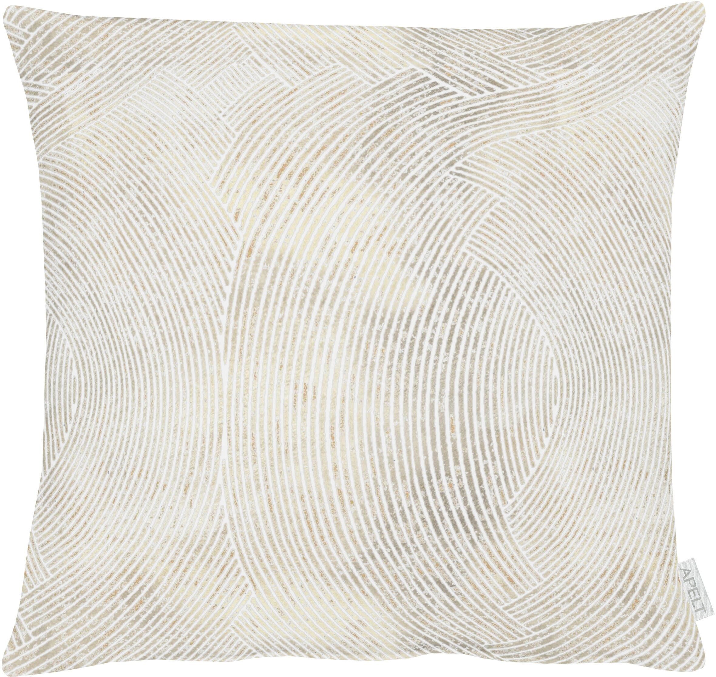 Dekokissen APELT "5470", beige (natur), B:40cm L:40cm, Obermaterial: 75% Polyester, 25% Baumwolle, Dekokissen_Sitzkissen_Kissenhüllen, Dekokissen
