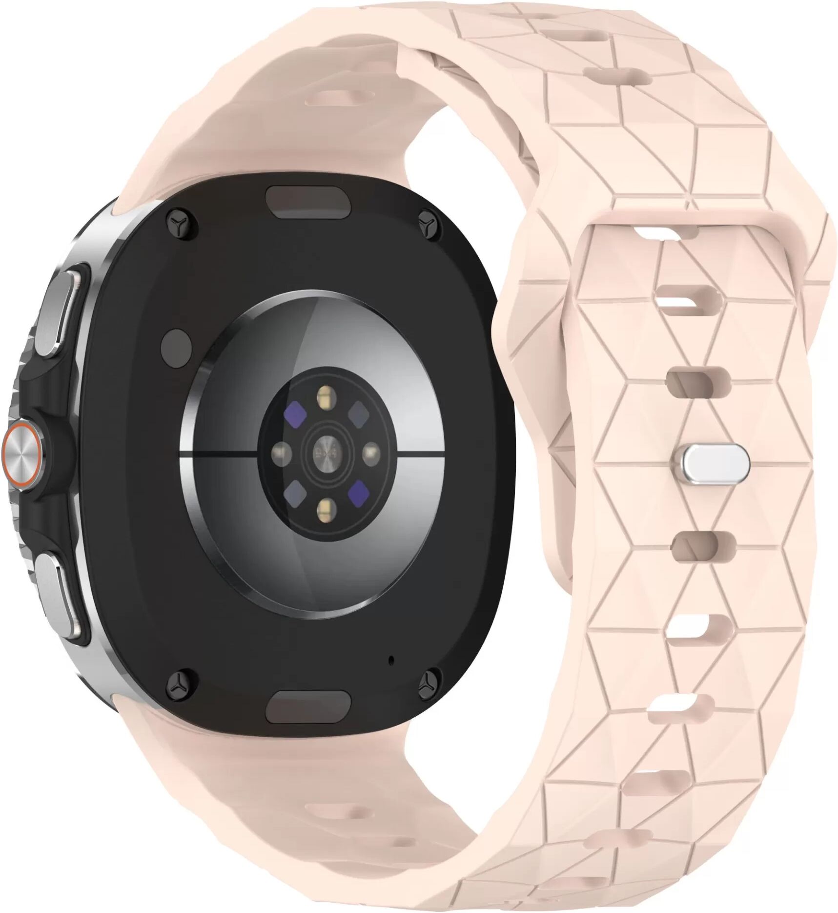 INF Fußballtextur Silikonarmband kompatibel mit Samsung Galaxy Watch8/Watch8 Classic Rosa